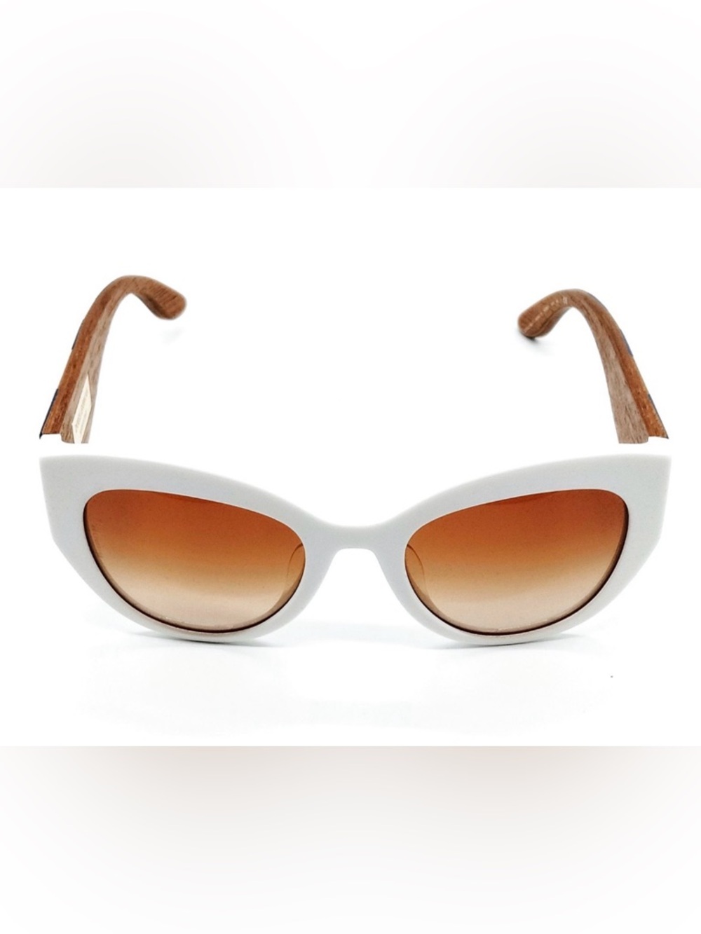 NIB [Dolce & Gabbana] Cat Eye Sicilian Carretto Callet Circus White Sunglasses - Picture 4 of 16